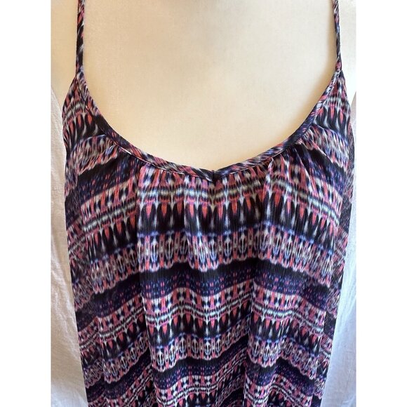 Express Women’s Purple Pink Pattern Slip Flowy Dress Sz Small - Chic Casual - Picture 2 of 9